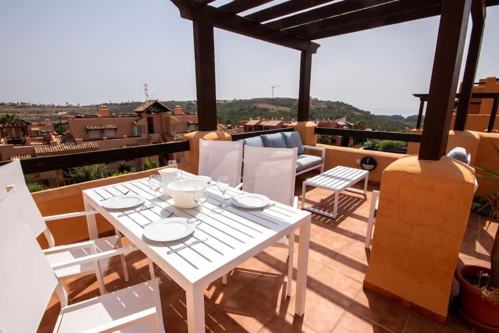 Penthouse With Roof Terrace, Bbq, Pool- And Sea Views Apartment Buenas Noches Екстериор снимка